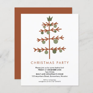 Budget Simple Arbre Noël Invitation