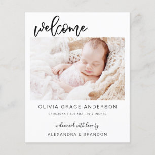 Budget Simple Bébé Faire-part photo Collage