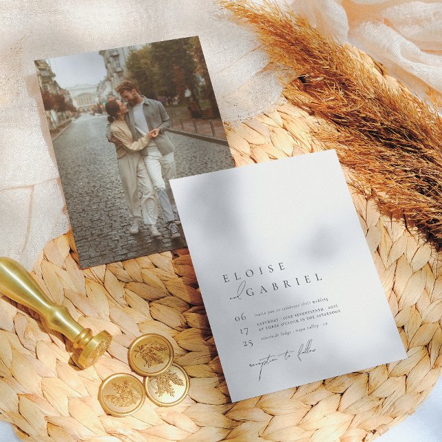 Budget simple Boho moderne minimaliste Mariage pho (Créateur téléchargé)