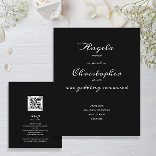 Budget Simple Mariage noir blanc tout en un