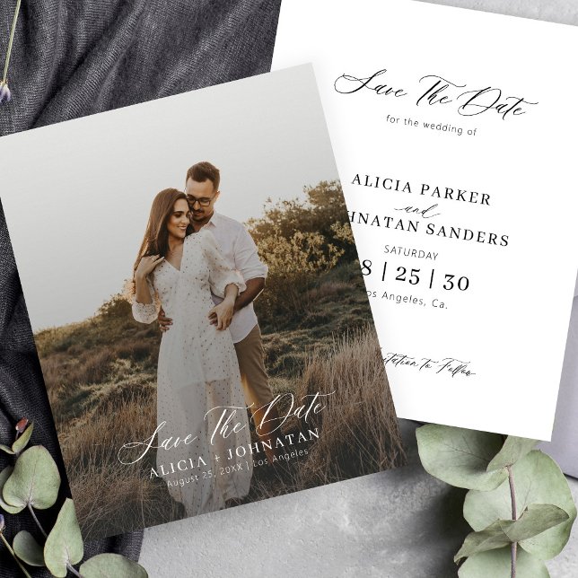 Budget simple moderne photo mariage enregistrer la (Créateur téléchargé)