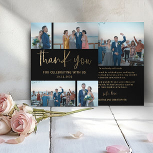 Budget Simple Photo Collage Merci Mariage