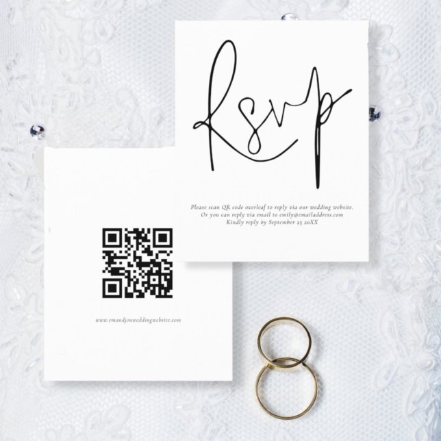 Budget Simple QR Code Script Wedding RSVP (Créateur téléchargé)