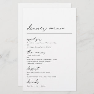 Budget Simple Script Menu Dîner D'Occasion