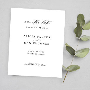 Budget simple script minimaliste mariage sauvegard