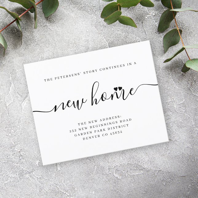 Budget simple script moderne déplacer faire-part (Créateur téléchargé)