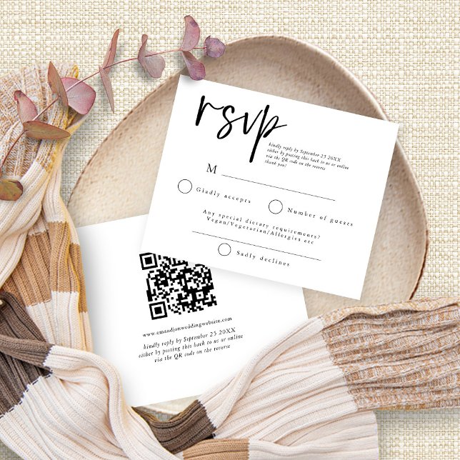 Budget Simple Script QR Code Mariage RSVP (Créateur téléchargé)