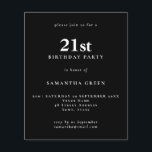 Budget Simple Texte Noir 21e Invitation Anniversai<br><div class="desc">Budget Simple Texte Noir 21e Invitation anniversaire. Un rapport qualité/prix inférieur 4, 5 x 5, 6 pouces alternative par défaut à l'option semi-brillant qui est recommandé pour les invitations et est une épaisseur similaire à une carte postale. L'option satin est beaucoup plus mince papier mieux pour les enceintes.</div>