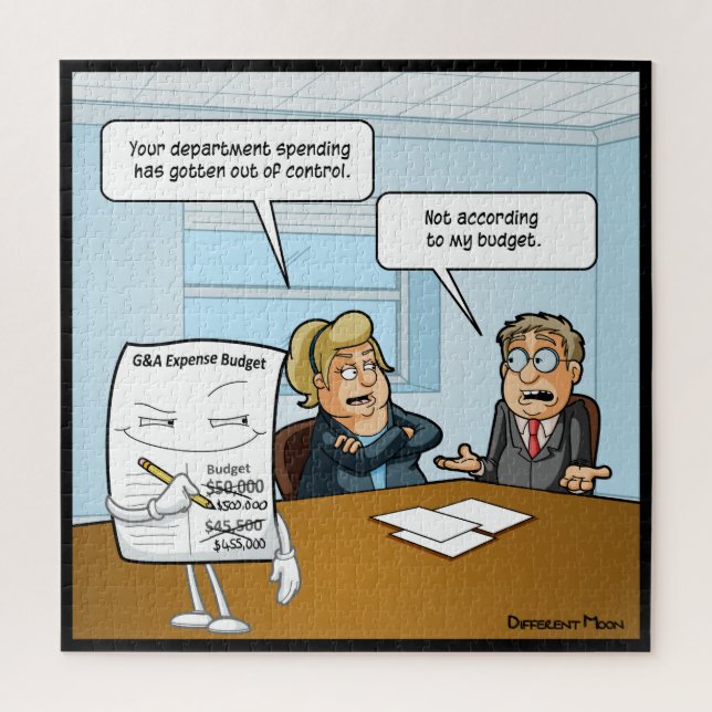 Budget sournois amusant Puzzle puzzle (Vertical)