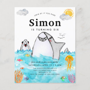 Budget sous la mer nage requin Océan Anniversaire