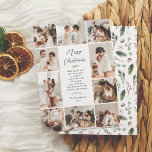 Budget | Souvenirs À feuillage persistant | 10 Noë<br><div class="desc">Une carte économique de Noël élégante et intemporelle. Ce design présente un collage de 10 photos triées sur le volet, une combinaison de six carrés, deux paysages et deux photos de portrait disposées autour du bord de la carte. Au milieu de la carte, 'Joyeux Noël' est écrit en calligraphie de...</div>