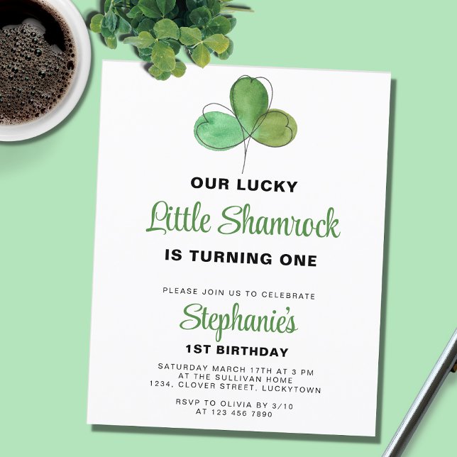 Budget St. Patrick's Day 1er Anniversaire Invitati (Créateur téléchargé)