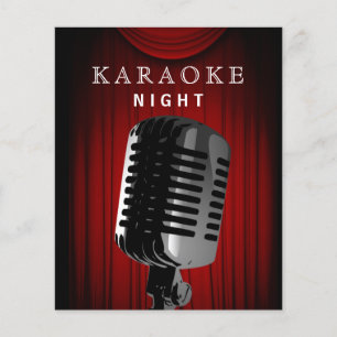 Budget Stage Karaoke Night Party Invitation