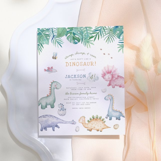 Budget Stomp, Chomp & Roar Dinosaur Anniversaire (Créateur téléchargé)