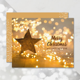 Budget Strand of Christmas Lights Carte de vacance