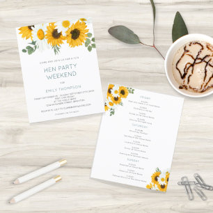 Budget Sunflower Itinéraire Week-end Hen Do Invita