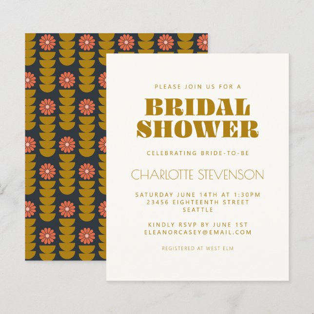 Budget Super les années 70 Fête des mariées d'or b (Devant / Derrière)