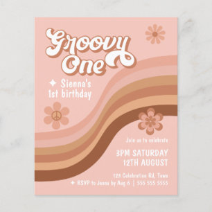 Budget Super Un Retro Daisy Rose 1er Anniversaire