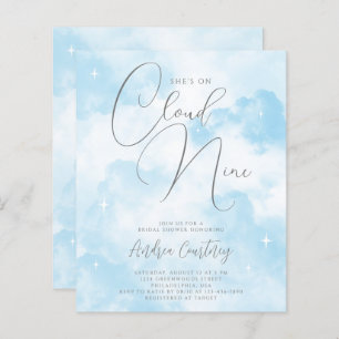 Budget sur Cloud Nine Dreamy Blue Fête des mariées