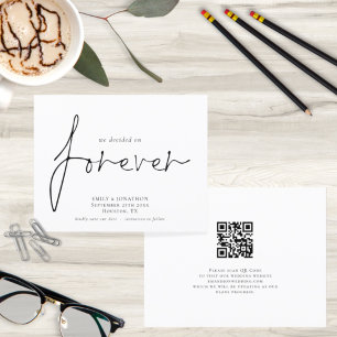 Budget sur Forever QR Code Enregistrer la date