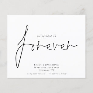 Budget sur Forever Simple Enregistrer la date