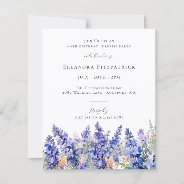 BUDGET SURPRISE 80e anniversaire Juillet Fleur de  (Devant)