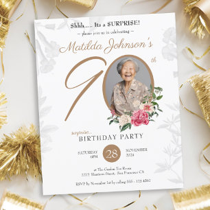 Budget Surprise 90e anniversaire Invitation de fêt