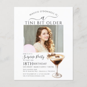 BUDGET SURPRISE PARTY Tini Bit Older Martini 18e