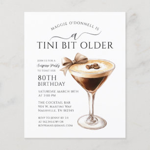 BUDGET SURPRISE PARTY Tini Bit Older Martini 80e