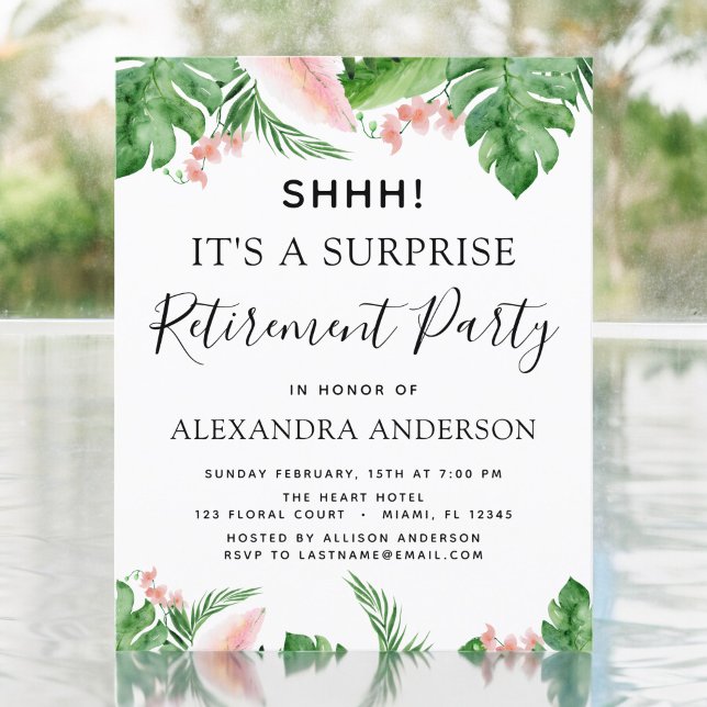 Budget Surprise Retraite Parti Tropical (Créateur téléchargé)