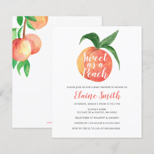 Budget Sweet comme un Baby shower de pêche Invitat