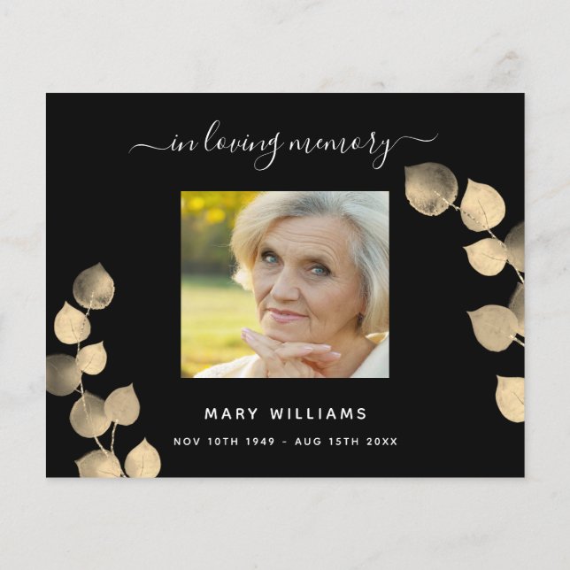 Budget Sympathie noir or eucalyptus photo (Dos)