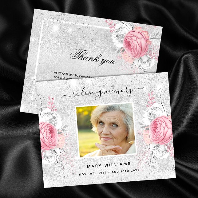 Budget Sympathy argent rose photo merci (Créateur téléchargé)