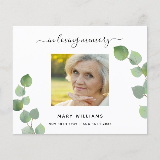 Budget Sympathy eucalyptus blanc photo merci (Dos)