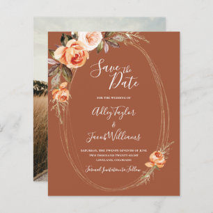 Budget Terracotta Boho Photo Wedding Enregistrer l