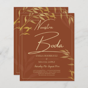 Budget Terracotta OR Nuestra Boda Mariage espagnol