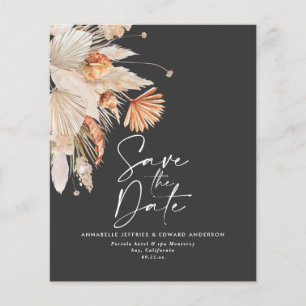 budget terracotta pampas herbe enregistrer la date