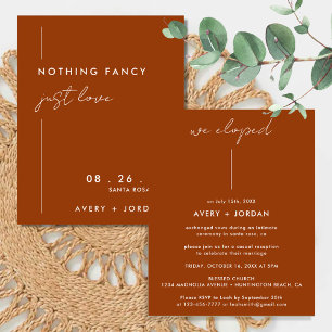 Budget Terracotta Rien De Fancy Just Love Mariage