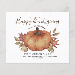 BUDGET Thanksgiving Citrouille Moving Faire-part