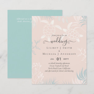 BUDGET Tortues de mer MARIAGE Plage Corail Sarcell