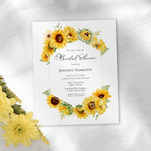 Budget Tournesol automne nuptiale Invitations de d