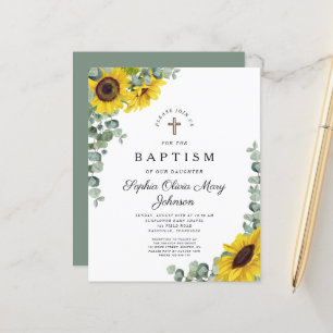 Budget Tournesol Eucalyptus Baptême Religieux