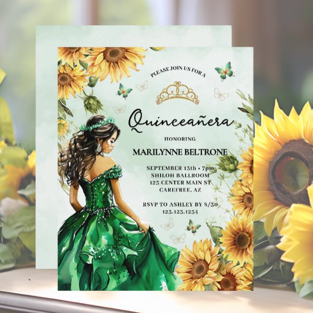 Budget Tournesol papillon Princesse Quinceañera (Créateur téléchargé)