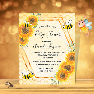 BUDGET tournesols abeilles bourdon baptême de bébé