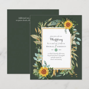 BUDGET Tournesols Eucalyptus Mariage de verdure