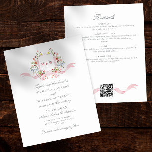 Budget Tout en Un Aquarelle Crest Mariage Régence
