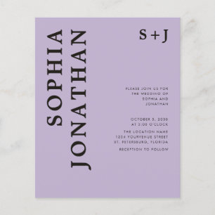 Budget Tout en un Audacieux Typographie Mariage In