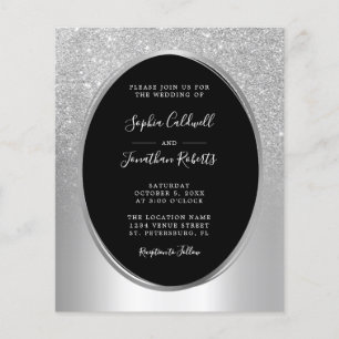 Budget tout en un Faire-part de mariage à huile d'