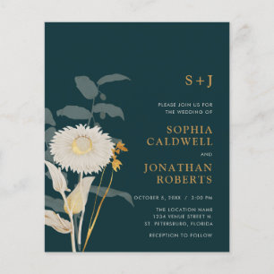Budget Tout en un monogramme Mariage floral Invita
