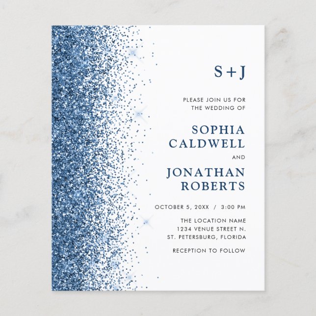 Budget tout en un Monogramme Parties scintillant M (Devant)